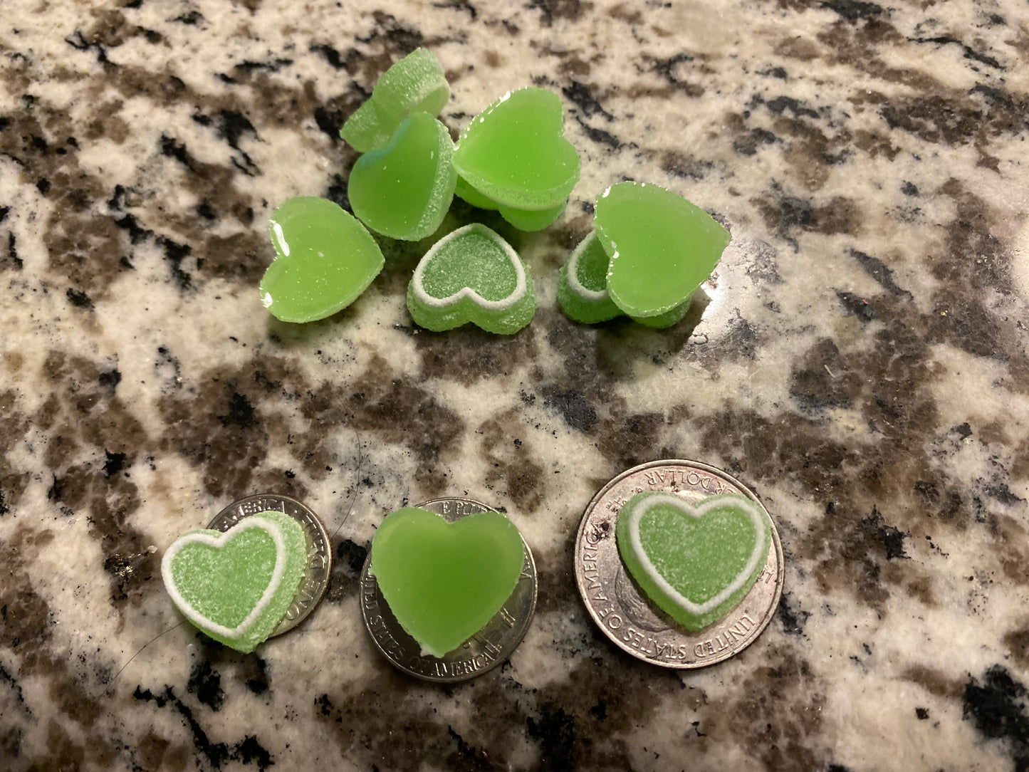 Icing Candy Resin Hearts image 4