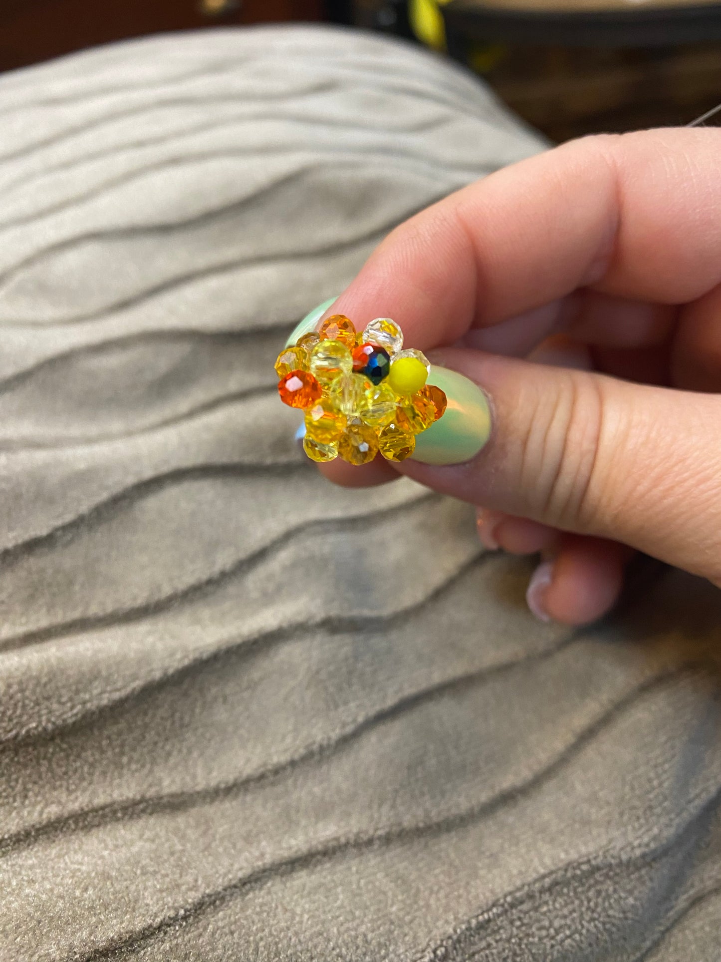 Sparkling 4mm Glass Bead Clusters image 3