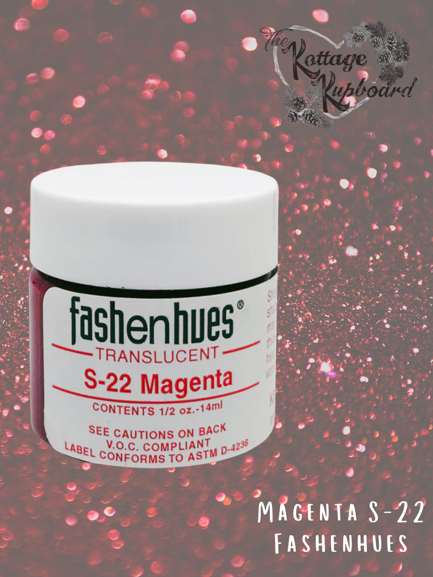 Fashenhues Translucent Stains - Magenta S-22, 0.5 oz image
