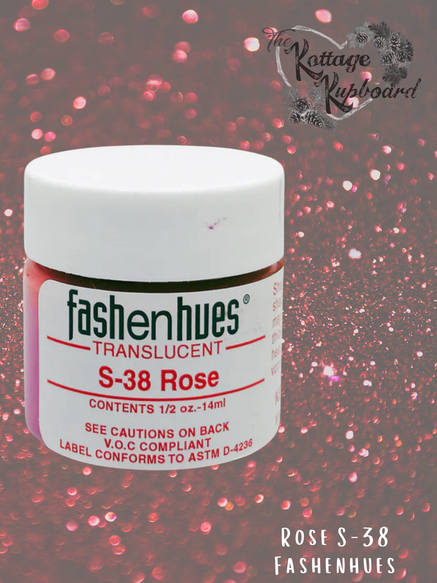 Fashenhues Translucent Stains - Rose S-38, 0.5 oz image