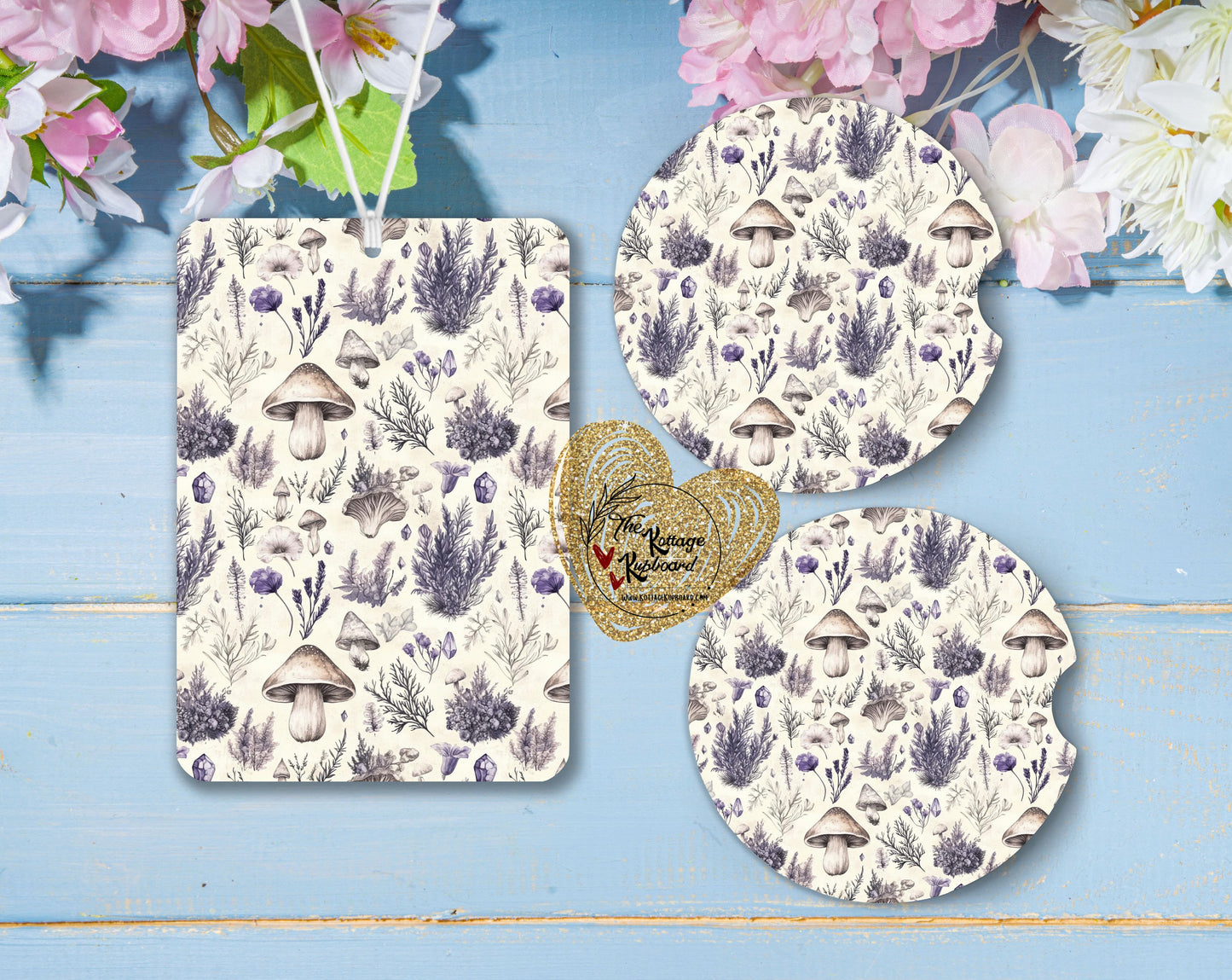 🌿Main Character Spring Freshie + 2 Car Coasters