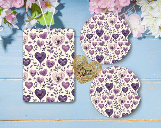 🌿Main Character Spring Freshie + 2 Car Coasters