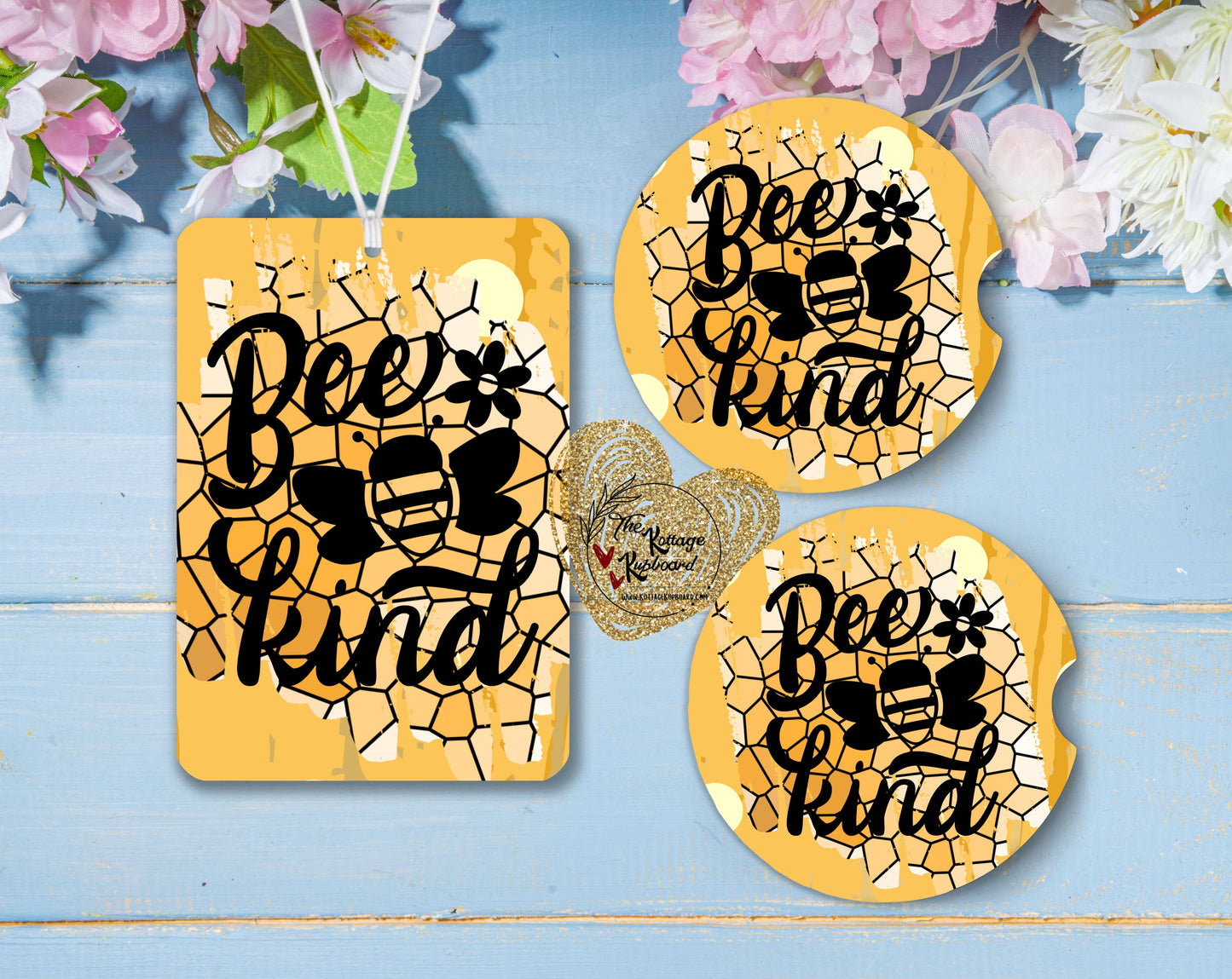🌿Main Character Spring Freshie + 2 Car Coasters