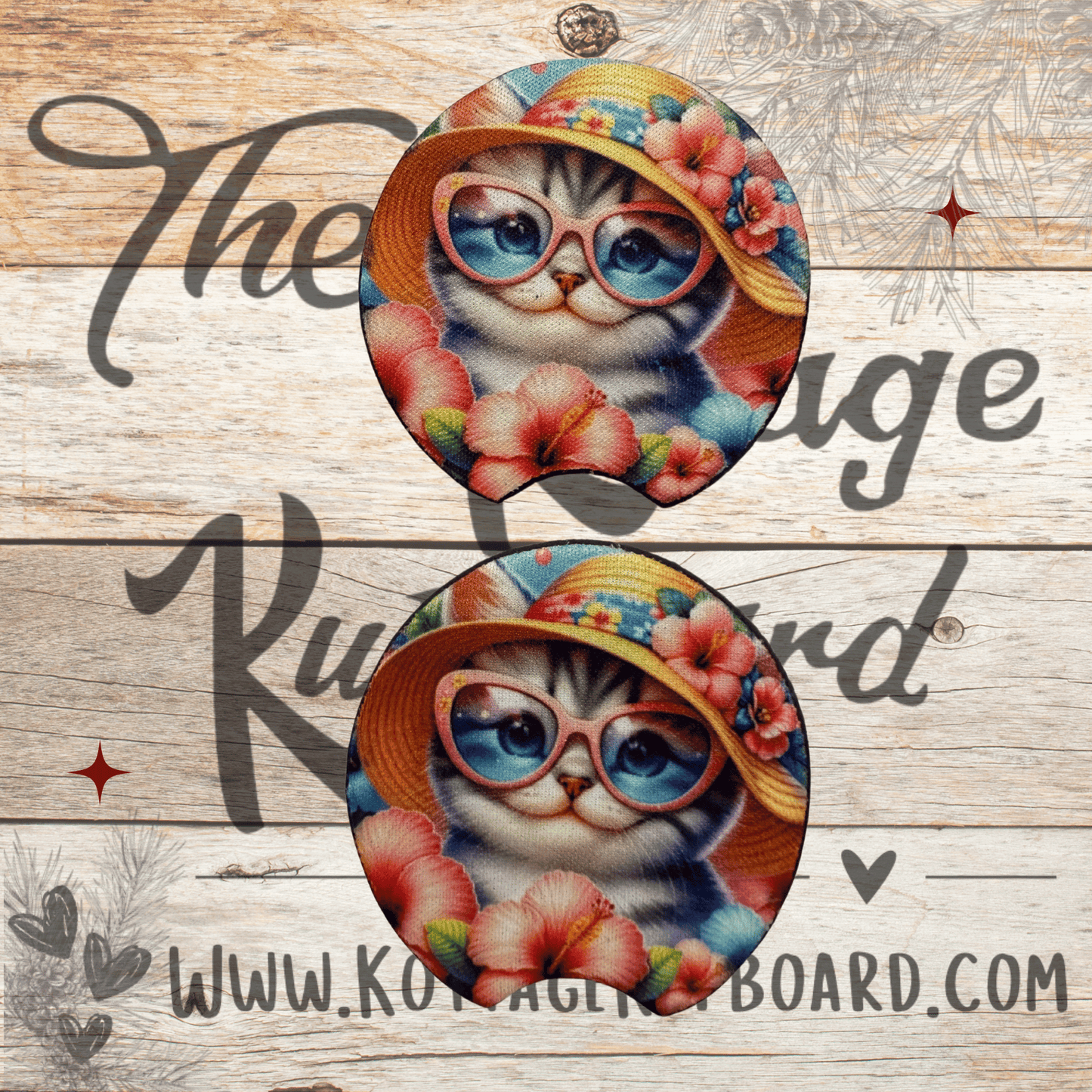 Neoprene Car Coaster Set