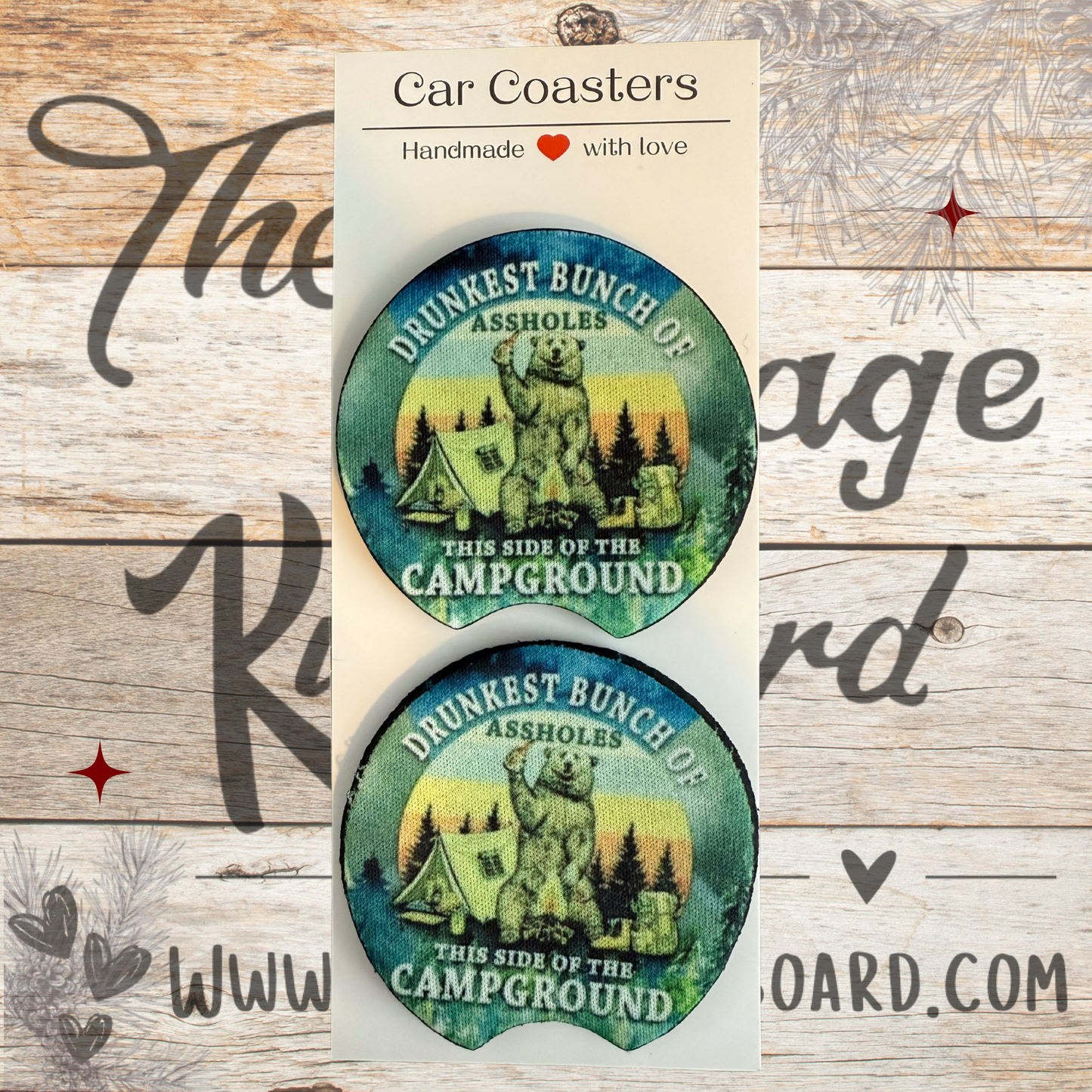 Neoprene Car Coaster Set