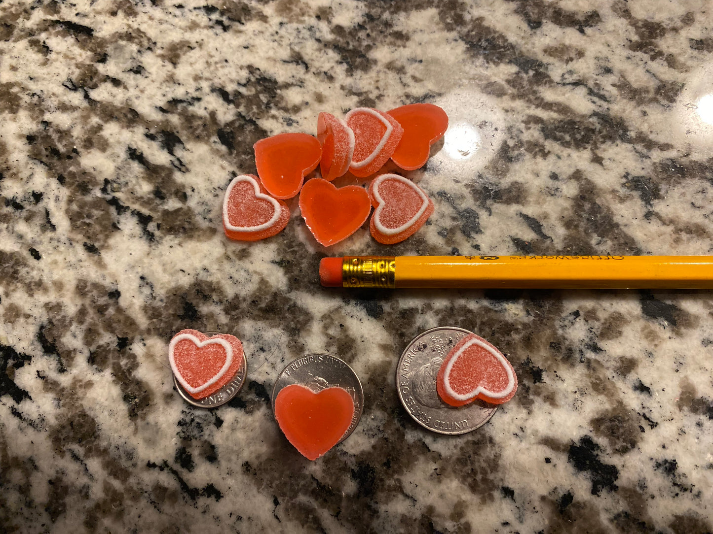 Icing Candy Resin Hearts image