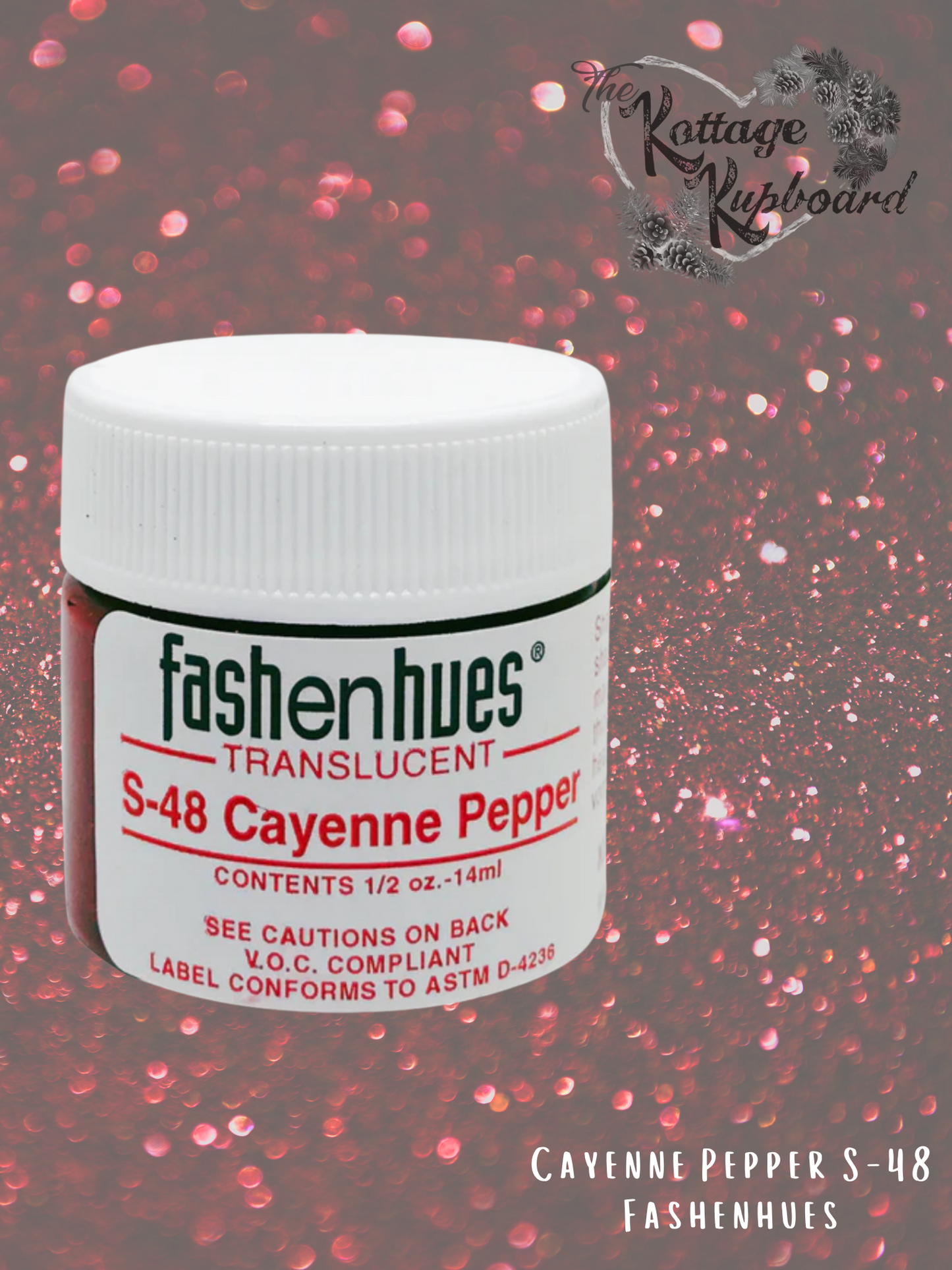 Fashenhues Translucent Stains - Cayenne Pepper S-48, 0.5 oz image