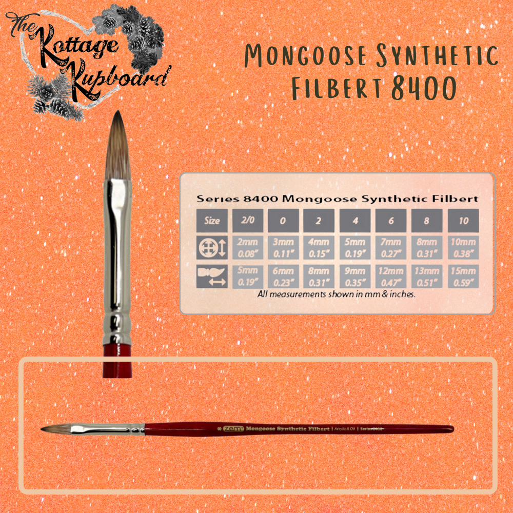 Mongoose Synthetic Filbert Brush image 0